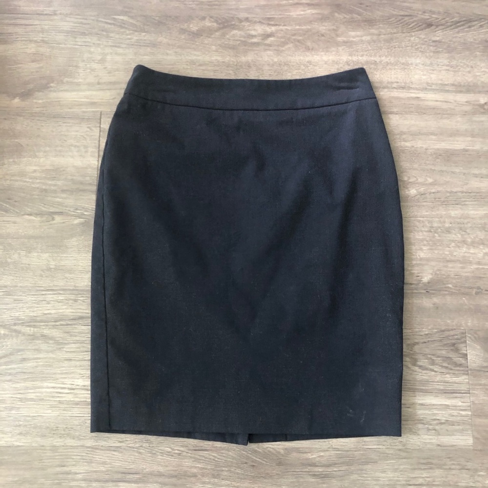 Ann Taylor Navy Pencil Skirt 0P